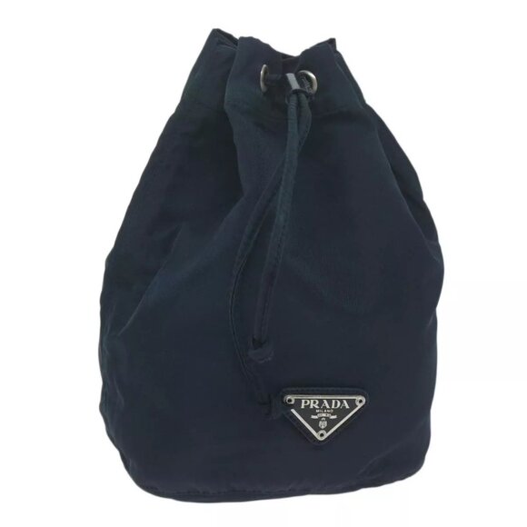 PRADA Purse Pouch Nylon Navy Auth bs11696 - Picture 1 of 16